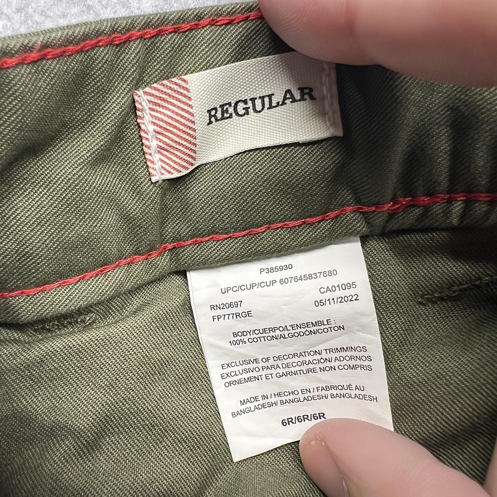 Dickies Cargo Pants Womens 6R Green Regular Fit Utility Pockets Outdoor Work - Picture 8 of 8